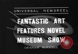 Standbild Malerei Ausstellung New York United States USA, 1936, aus Sekunde 7 historischem Filmmaterial Videoclip 65675073144