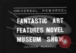 Standbild Malerei Ausstellung New York United States USA, 1936, aus Sekunde 10 historischem Filmmaterial Videoclip 65675073144