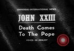 Image le Pape Jean XXIII Cité du Vatican à Rome Italie, 1963, de la seconde 1 séquences d'archives historiques vidéo 65675073167