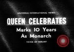 Image of Queen Elizabeth 10th anniversary United Kingdom, 1963, second 3 stock footage video 65675073170