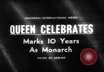 Image of Queen Elizabeth 10th anniversary United Kingdom, 1963, second 4 stock footage video 65675073170
