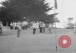 Standbild Präsident Dwight D Eisenhower spielt Golf Pebble Beach California USA, 1955, aus Sekunde 36 historischem Filmmaterial Videoclip 65675073187