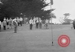 Standbild Präsident Dwight D Eisenhower spielt Golf Pebble Beach California USA, 1955, aus Sekunde 38 historischem Filmmaterial Videoclip 65675073187