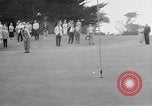 Standbild Präsident Dwight D Eisenhower spielt Golf Pebble Beach California USA, 1955, aus Sekunde 41 historischem Filmmaterial Videoclip 65675073187