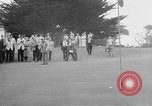 Standbild Präsident Dwight D Eisenhower spielt Golf Pebble Beach California USA, 1955, aus Sekunde 48 historischem Filmmaterial Videoclip 65675073187