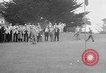 Standbild Präsident Dwight D Eisenhower spielt Golf Pebble Beach California USA, 1955, aus Sekunde 52 historischem Filmmaterial Videoclip 65675073187