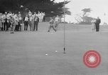 Standbild Präsident Dwight D Eisenhower spielt Golf Pebble Beach California USA, 1955, aus Sekunde 53 historischem Filmmaterial Videoclip 65675073187