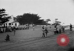 Standbild Präsident Dwight D Eisenhower spielt Golf Pebble Beach California USA, 1955, aus Sekunde 55 historischem Filmmaterial Videoclip 65675073187