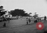 Standbild Präsident Dwight D Eisenhower spielt Golf Pebble Beach California USA, 1955, aus Sekunde 56 historischem Filmmaterial Videoclip 65675073187