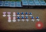 Image of decorations on table European Theater, 1945, second 13 stock footage video 65675073244