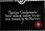 Image of Haitian Gendarmerie Haiti West Indies, 1924, second 1 stock footage video 65675073266