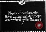 Image of Haitian Gendarmerie Haiti West Indies, 1924, second 3 stock footage video 65675073266