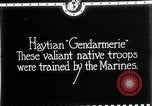 Image of Haitian Gendarmerie Haiti West Indies, 1924, second 5 stock footage video 65675073266