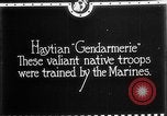 Image of Haitian Gendarmerie Haiti West Indies, 1924, second 7 stock footage video 65675073266