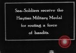 Image of United States Marines receive Haitian military medals Port-au-Prince Haiti West Indies, 1920, second 5 stock footage video 65675073271