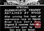 Image course de vedettes Detroit Michigan USA, 1931, de la seconde 1 séquences d'archives historiques vidéo 65675073336