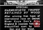 Image course de vedettes Detroit Michigan USA, 1931, de la seconde 9 séquences d'archives historiques vidéo 65675073336
