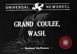 Image of Grand Coulee Dam Washington DC USA, 1940, second 1 stock footage video 65675073338