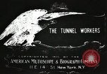 Image of tunnel workers New York United States USA, 1905, second 3 stock footage video 65675073369