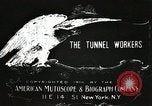 Image of tunnel workers New York United States USA, 1905, second 4 stock footage video 65675073369