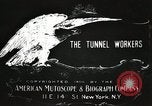 Image of tunnel workers New York United States USA, 1905, second 9 stock footage video 65675073369