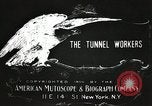 Image of tunnel workers New York United States USA, 1905, second 10 stock footage video 65675073369
