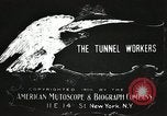 Image of tunnel workers New York United States USA, 1905, second 11 stock footage video 65675073369
