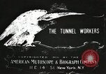 Image of tunnel workers New York United States USA, 1905, second 12 stock footage video 65675073369
