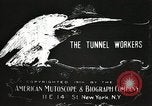 Image of tunnel workers New York United States USA, 1905, second 13 stock footage video 65675073369