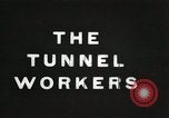 Image of tunnel workers New York United States USA, 1905, second 14 stock footage video 65675073369