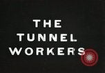 Image of tunnel workers New York United States USA, 1905, second 15 stock footage video 65675073369