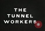 Image of tunnel workers New York United States USA, 1905, second 17 stock footage video 65675073369