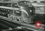 Image of 1940s passenger railroad train operations and personnel United States USA, 1948, second 16 stock footage video 65675073411