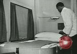 Image of 1940s passenger railroad train operations and personnel United States USA, 1948, second 50 stock footage video 65675073411