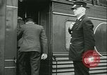 Image of 1940s passenger railroad train operations and personnel United States USA, 1948, second 54 stock footage video 65675073411
