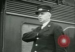 Image of 1940s passenger railroad train operations and personnel United States USA, 1948, second 57 stock footage video 65675073411