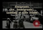 Image of immigrants Ellis Island New York USA, 1903, second 1 stock footage video 65675073416