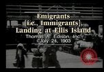 Image of immigrants Ellis Island New York USA, 1903, second 3 stock footage video 65675073416
