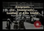 Image of immigrants Ellis Island New York USA, 1903, second 5 stock footage video 65675073416