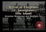Image of Newly arriving immigrants to America  Ellis Island New York USA, 1906, second 1 stock footage video 65675073417