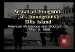 Image of Newly arriving immigrants to America  Ellis Island New York USA, 1906, second 5 stock footage video 65675073417