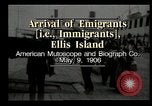 Image of Newly arriving immigrants to America  Ellis Island New York USA, 1906, second 7 stock footage video 65675073417