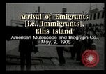 Image of Newly arriving immigrants to America  Ellis Island New York USA, 1906, second 8 stock footage video 65675073417