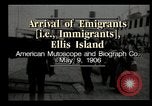 Image of Newly arriving immigrants to America  Ellis Island New York USA, 1906, second 12 stock footage video 65675073417