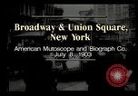Image of New York City street scene early 1900s New York City USA, 1903, second 1 stock footage video 65675073418