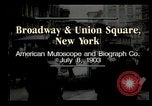 Image of New York City street scene early 1900s New York City USA, 1903, second 3 stock footage video 65675073418