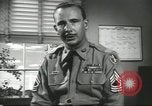 Image of Old Guard soldier duty at Fort Myer Washington DC USA, 1958, second 51 stock footage video 65675073531