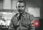 Image of Old Guard soldier duty at Fort Myer Washington DC USA, 1958, second 52 stock footage video 65675073531