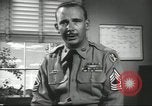 Image of Old Guard soldier duty at Fort Myer Washington DC USA, 1958, second 57 stock footage video 65675073531