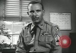 Image of Old Guard soldier duty at Fort Myer Washington DC USA, 1958, second 59 stock footage video 65675073531